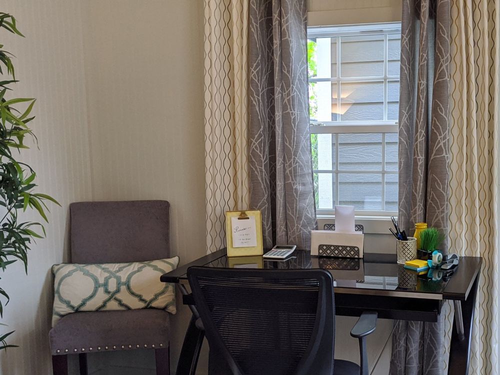 Finished studio home office